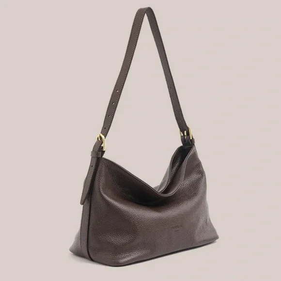 Vestirsi Eden Dark Chocolate Leather Shoulder Bag - Picture 3 of 7